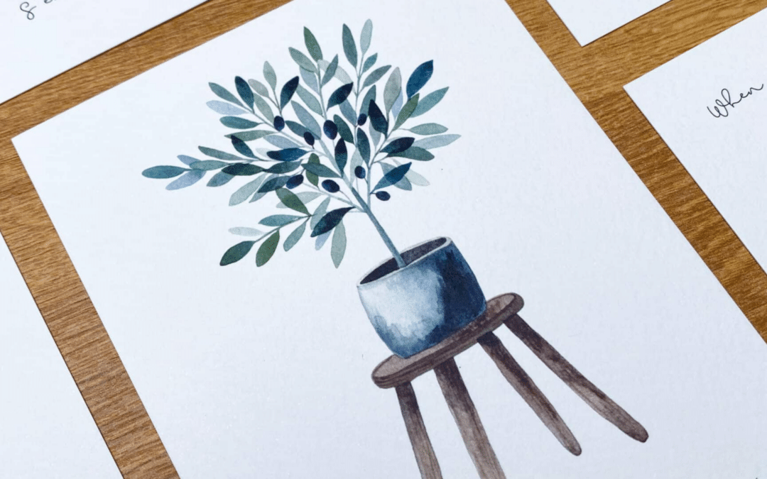 Atelier d’aquarelle – Plantes d’intérieur