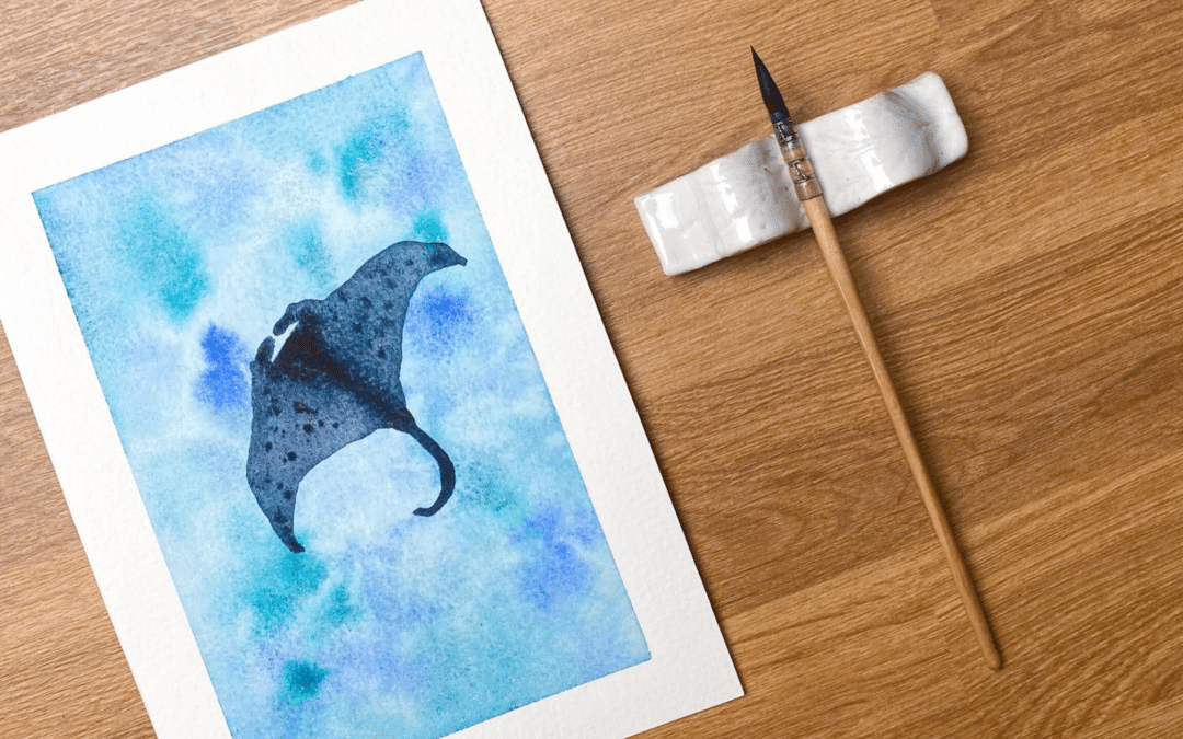 Atelier d’aquarelle en duo enfant/adulte – Animaux marins