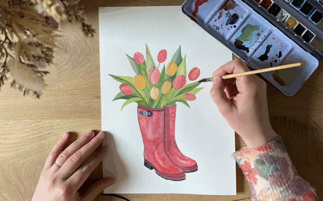 Bottes fleuries