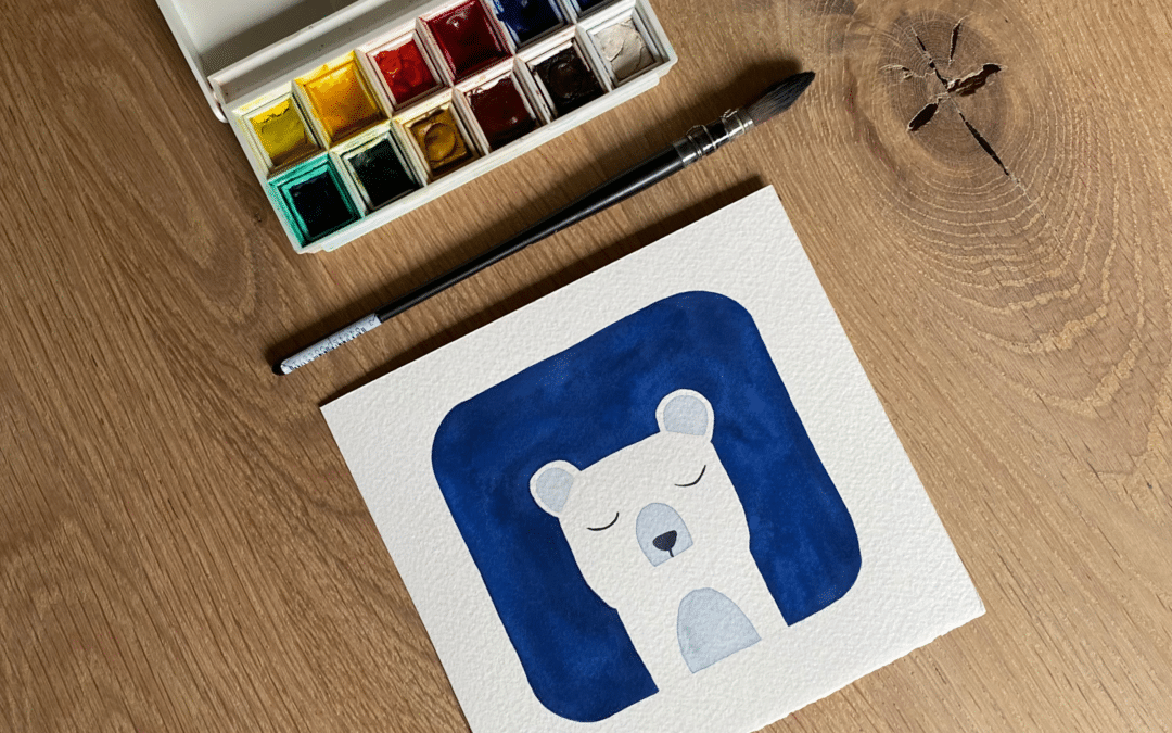 Atelier d’aquarelle en duo enfant/adulte – animaux de la banquise