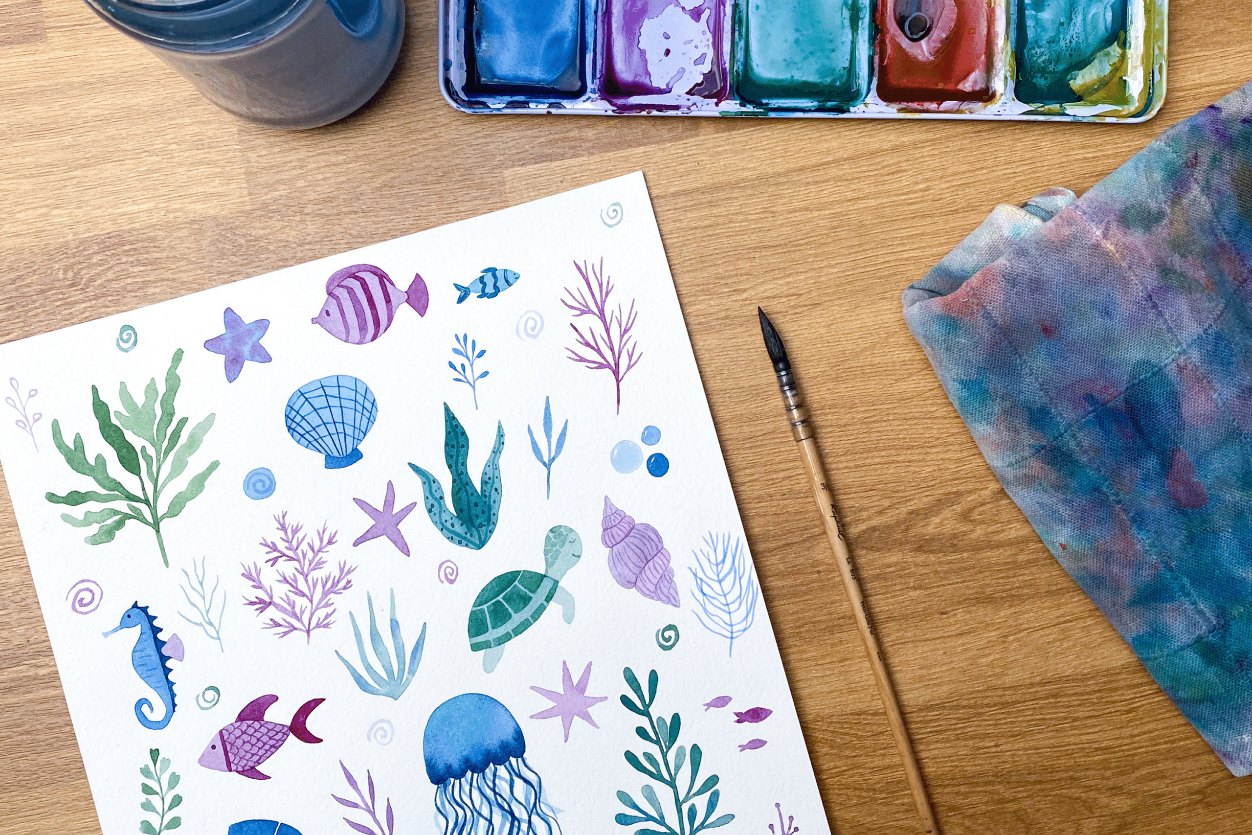 Atelier aquarelle enfant et adulte