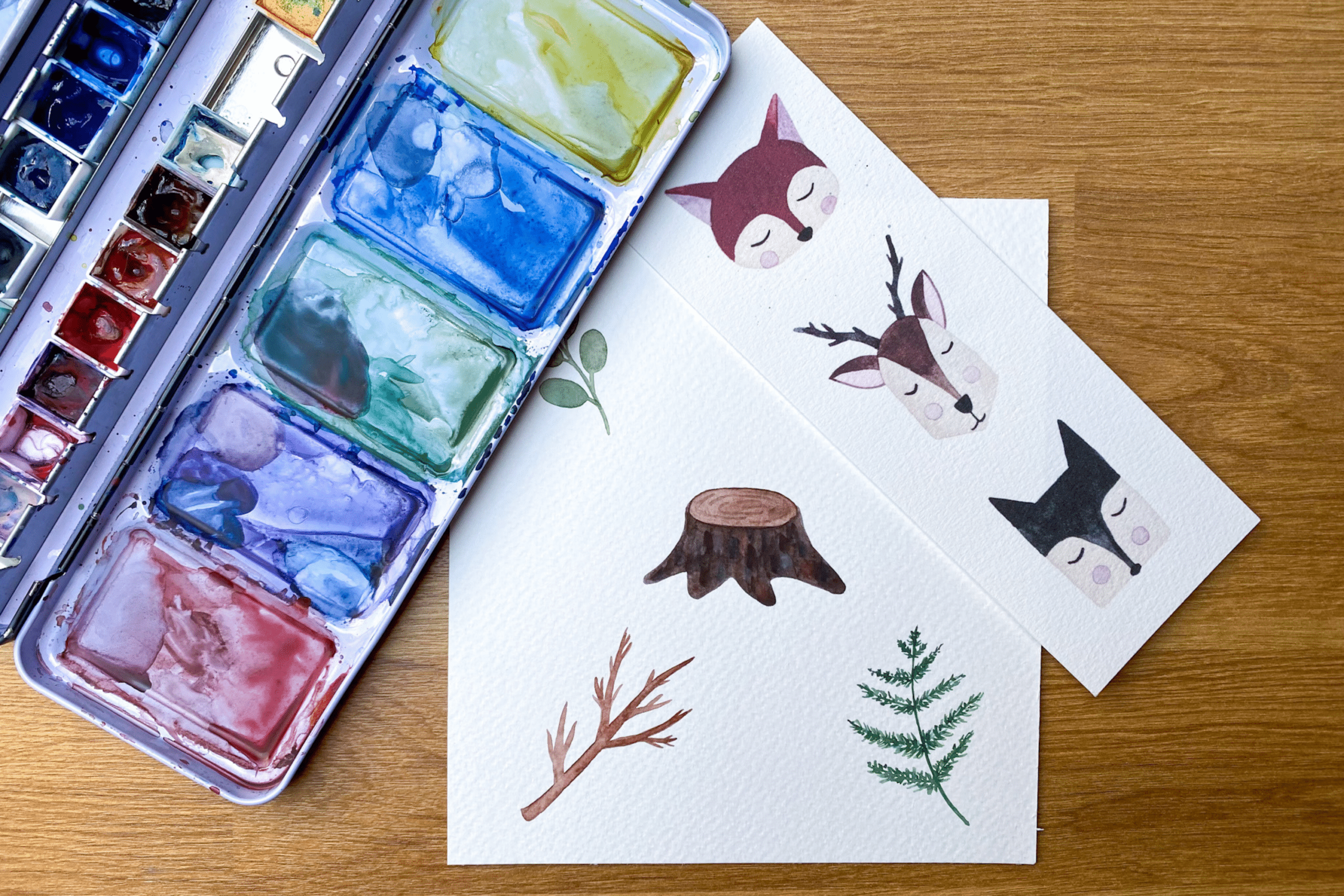 Atelier aquarelle enfant parent